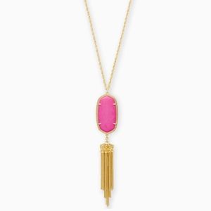 Kendra Scott Rayne Necklace & Earrings Magenta